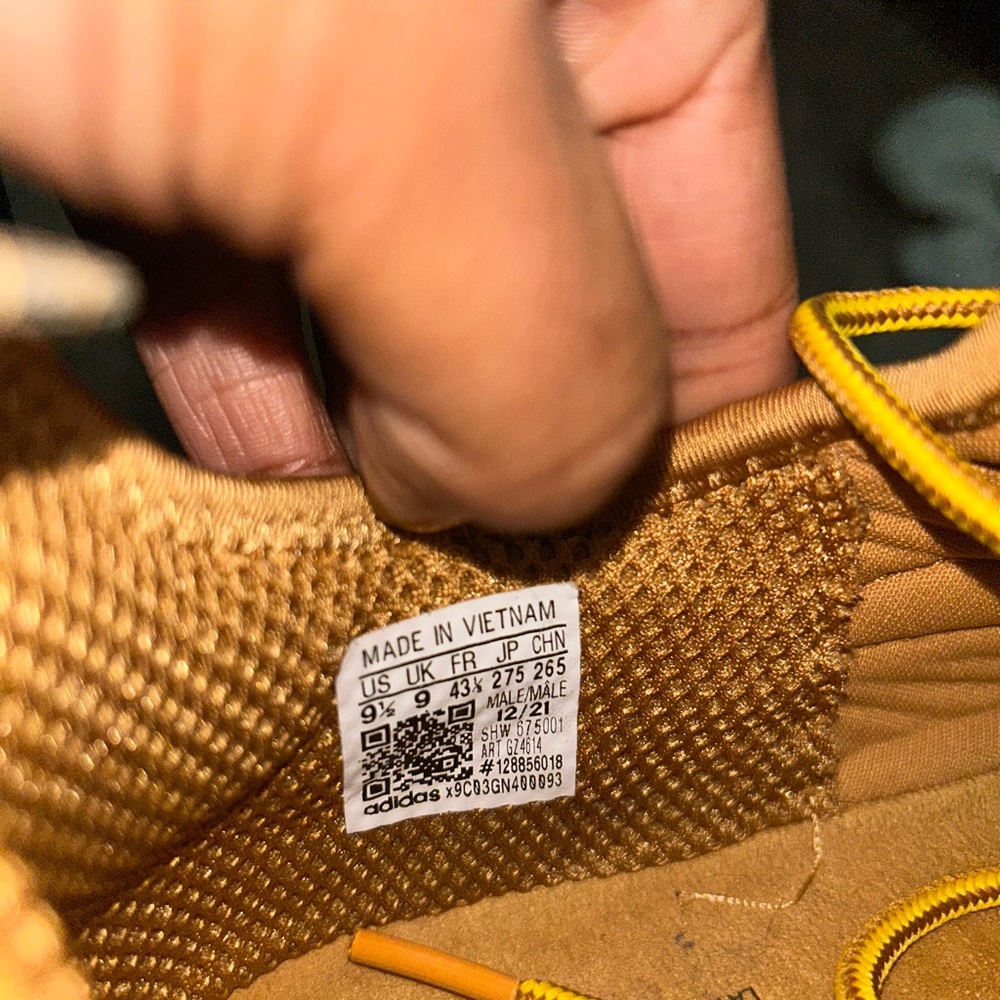 Adidas Men's Tan and Yellow Sneakers - Picture 5 of 7